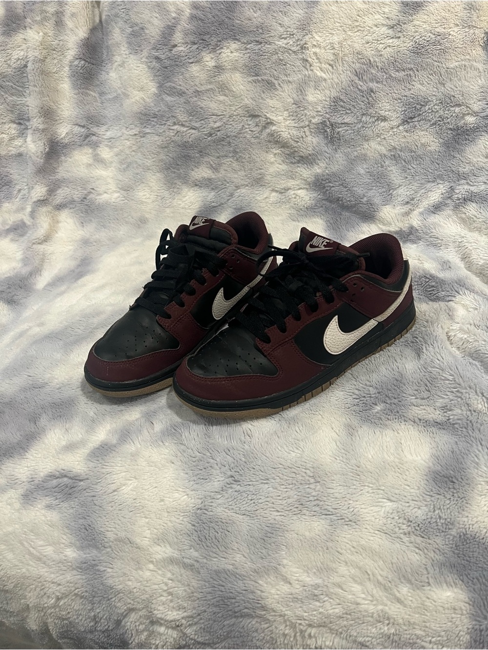 Women’s Nike Dunk Low Next Nature Burgundy Crush Black Size 9